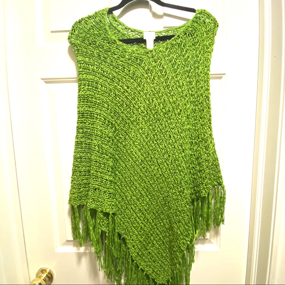 Chico’s Green Poncho